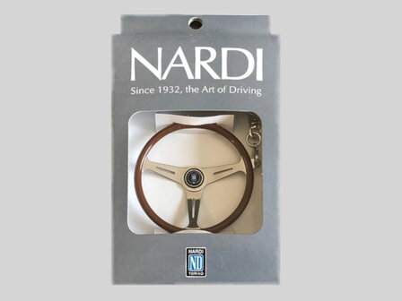 Keychain Nardi steering wheel with polished spoke