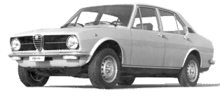 Rubber, Gummi Alfetta Berlina (Sedan) 4 porte 1600-1800-2000 (1972-84) 